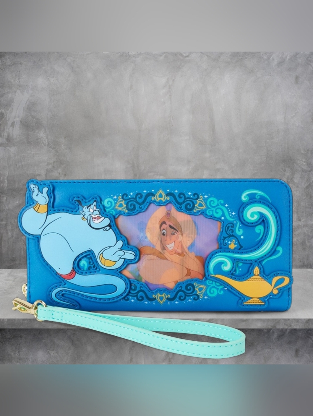 Loungefly Aladdin Jasmine Princess Series Lenticular Wristlet 💙